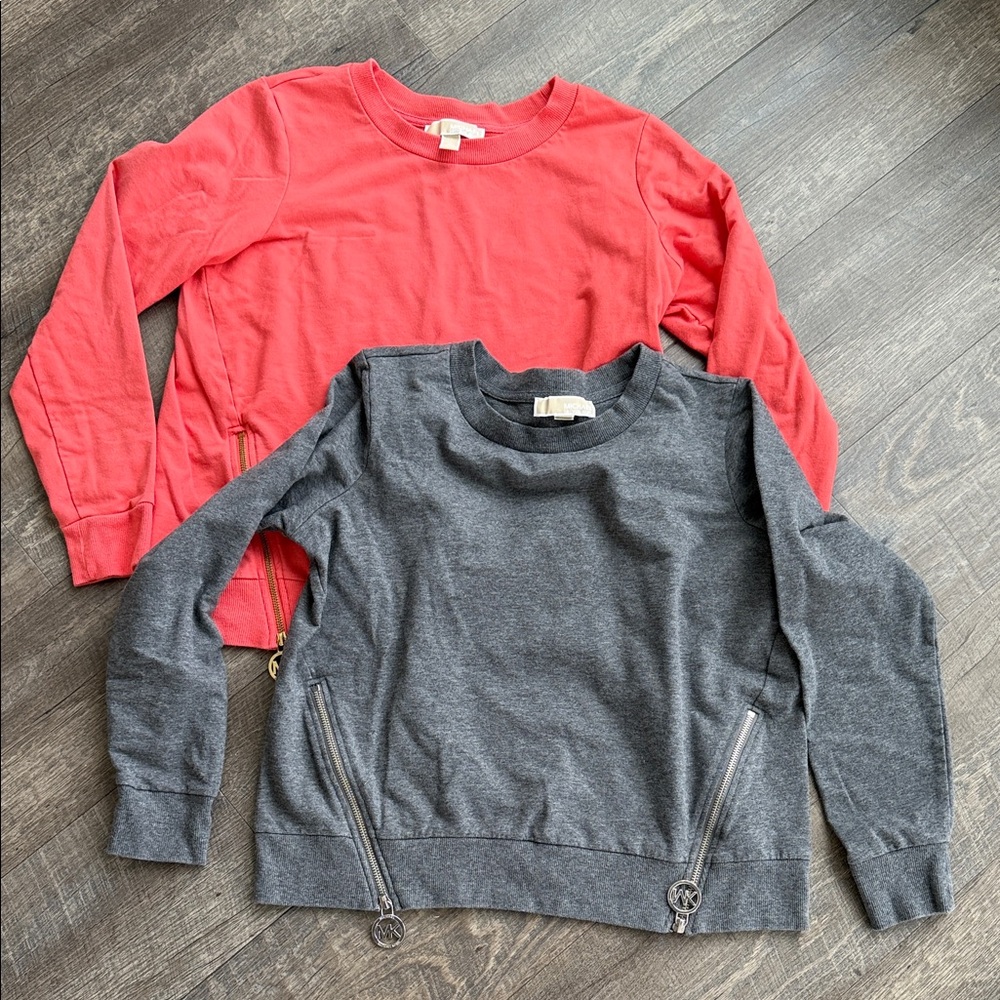 MICHAEL Michael Kors Women's Coral and Gray Tops